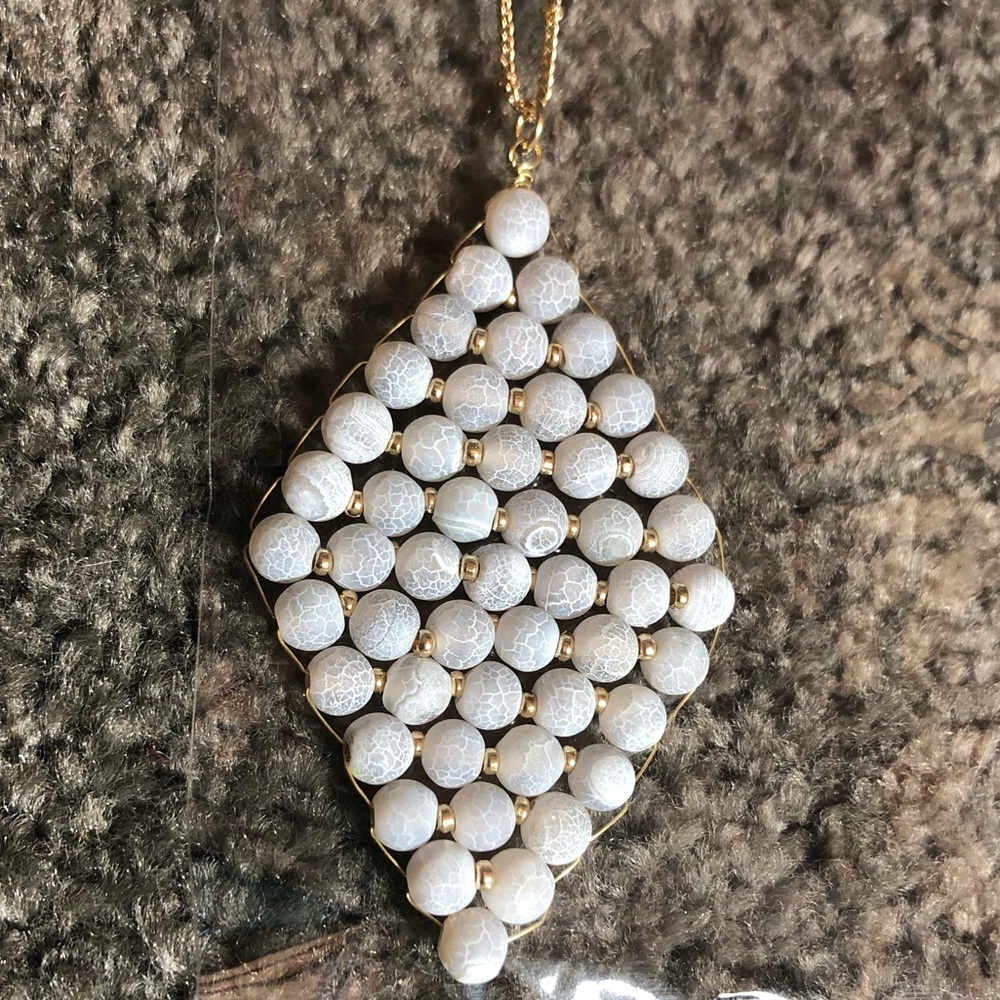 NATURAL STONE Pendant Necklace - Picture 1 of 7